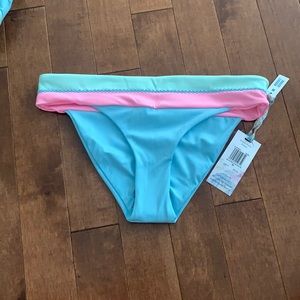 LOVESHACKFANCY X HURLEY COLOR BLOCK BIKINI BOTTOM